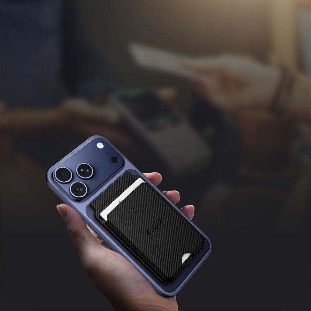 Tech-Protect MagWallet MagSafe korthållare med stativ – Svart