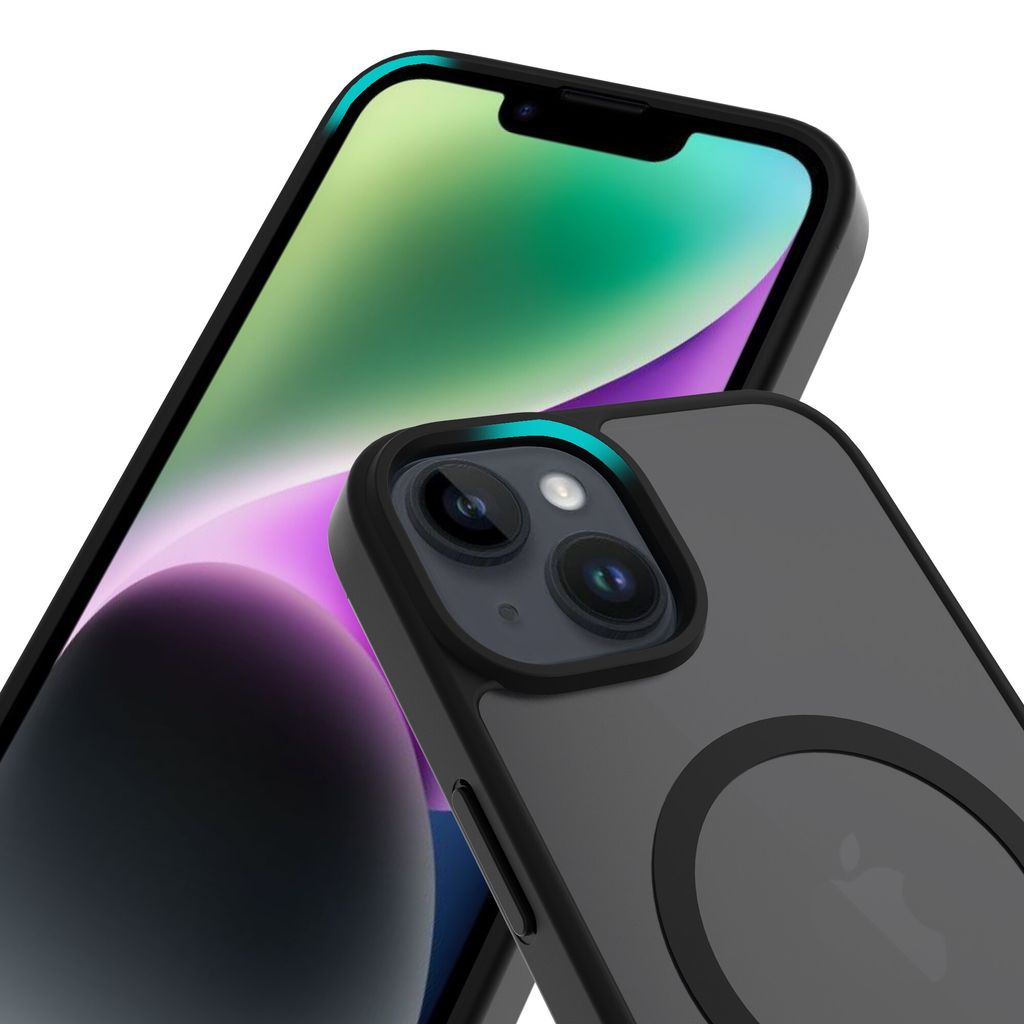 Mobique iPhone 13 MagSafe Hybrid Cover - Frostet Sort