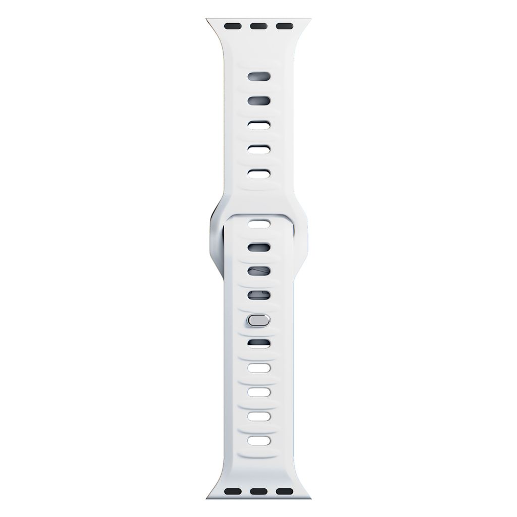 3mk Silikoni Kellonranneke Apple Watch 38/40/41mm  - Valkoinen