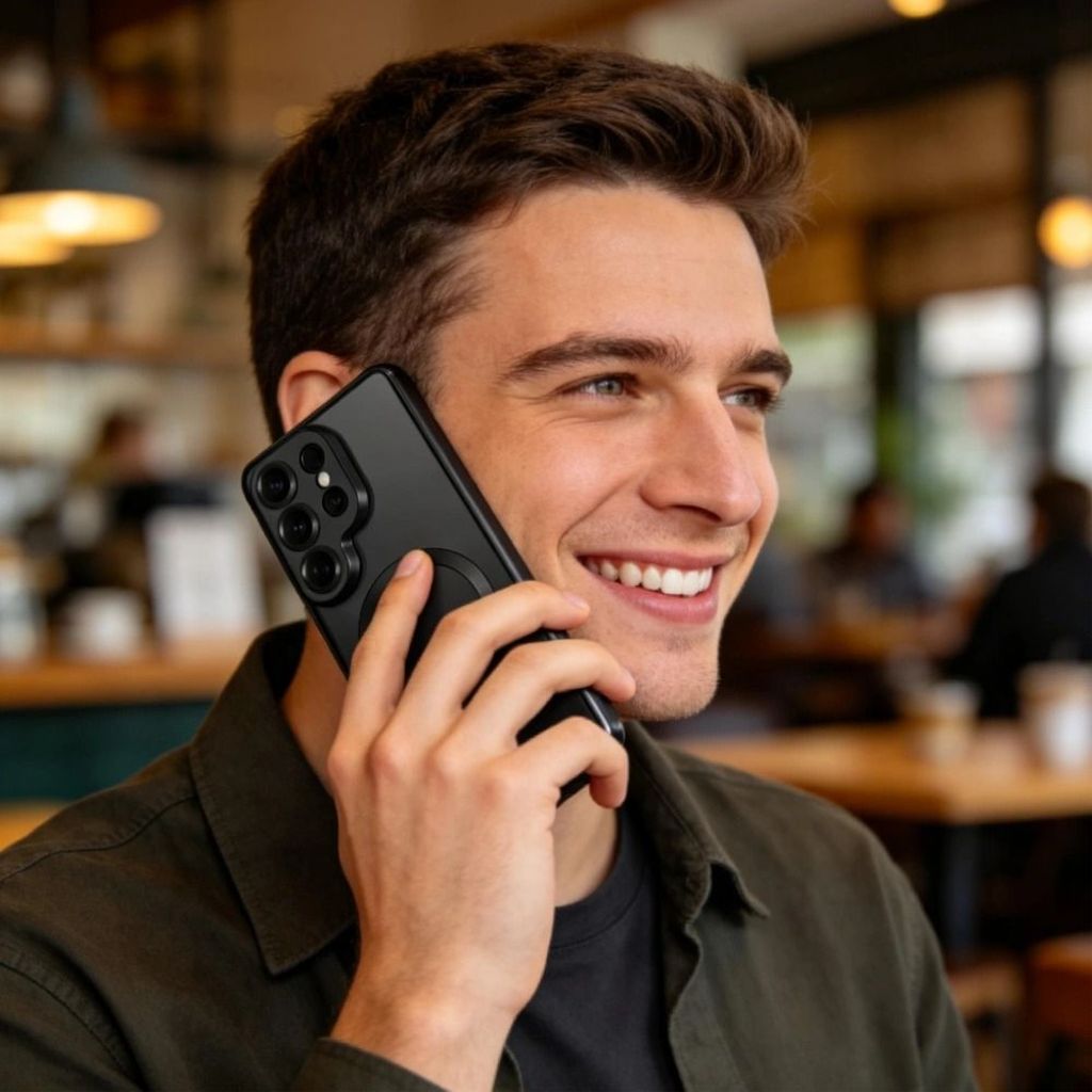 Tech-Protect MagFlex MagSafe Cover til Samsung Galaxy S26 Ultra - Gennemsigtig sort