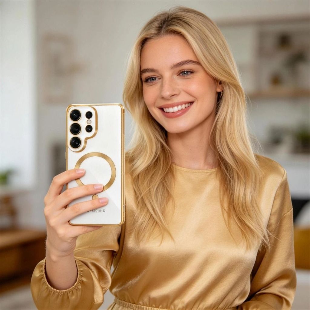 Tech-Protect MagFlex MagSafe Kuori Samsung Galaxy S26 Ultra - Läpinäkyvä kulta