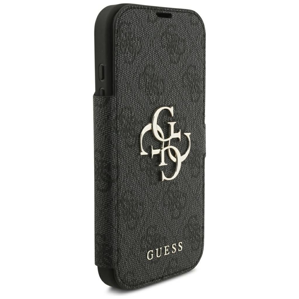 Guess 4G Metal Logo -kotelo  iPhone 18 Pro/17 Pro:lle - Musta