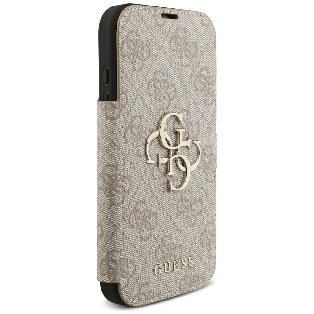 Guess 4G Metal Logo -kotelo iPhone 18 Pro Max/17 Pro Max:lle - Vaaleanpunainen