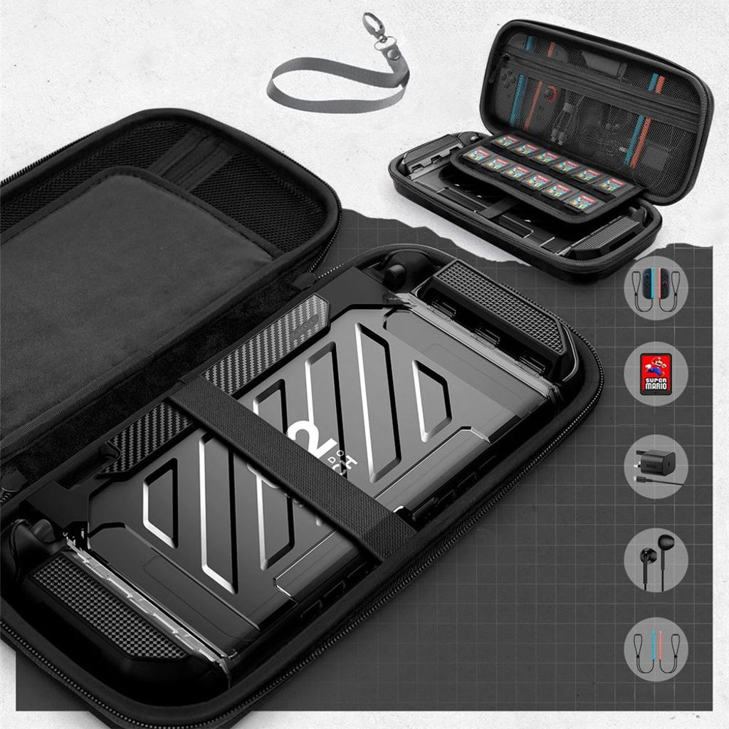 Supcase Carrying Plus etui til Nintendo Switch 2 - Sort