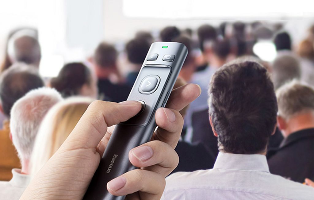 Baseus Trådløs Laserpointer med 200m Rækkevidde – Grå