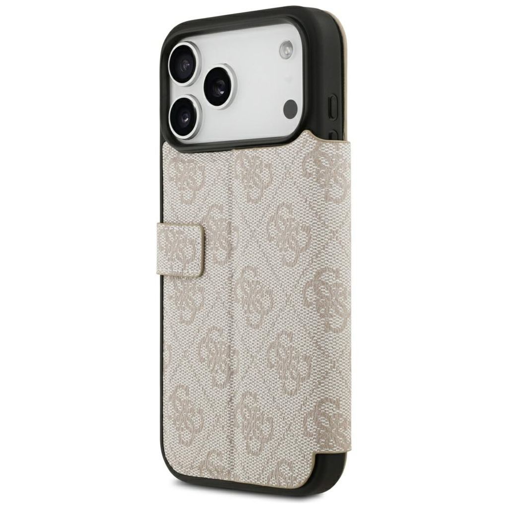 Guess 4G Metal Logo -kotelo  iPhone 18 Pro/iPhone 17 Pro:lle - Vaaleanpunainen