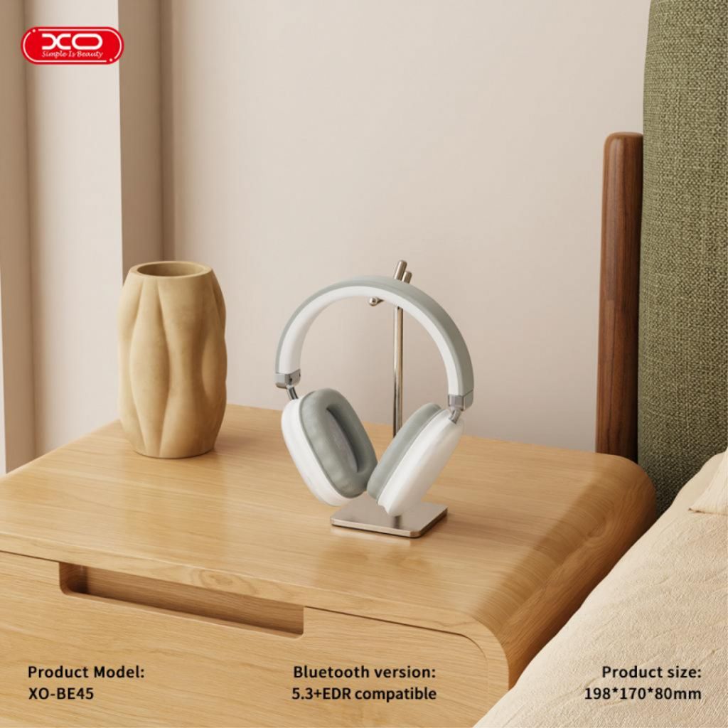 XO DESIGN BE45 Over-ear Bluetooth-hodetelefoner – sølvfargede