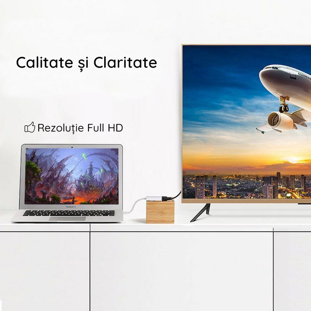 UGREEN Mini DisplayPort til VGA-adapter – svart