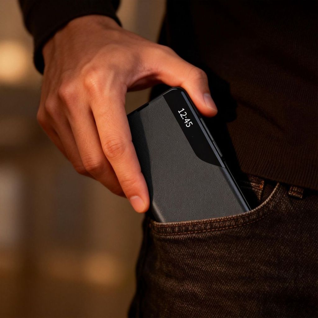 Tech-Protect Smart View Fodral till Samsung Galaxy A37 5G - Svart