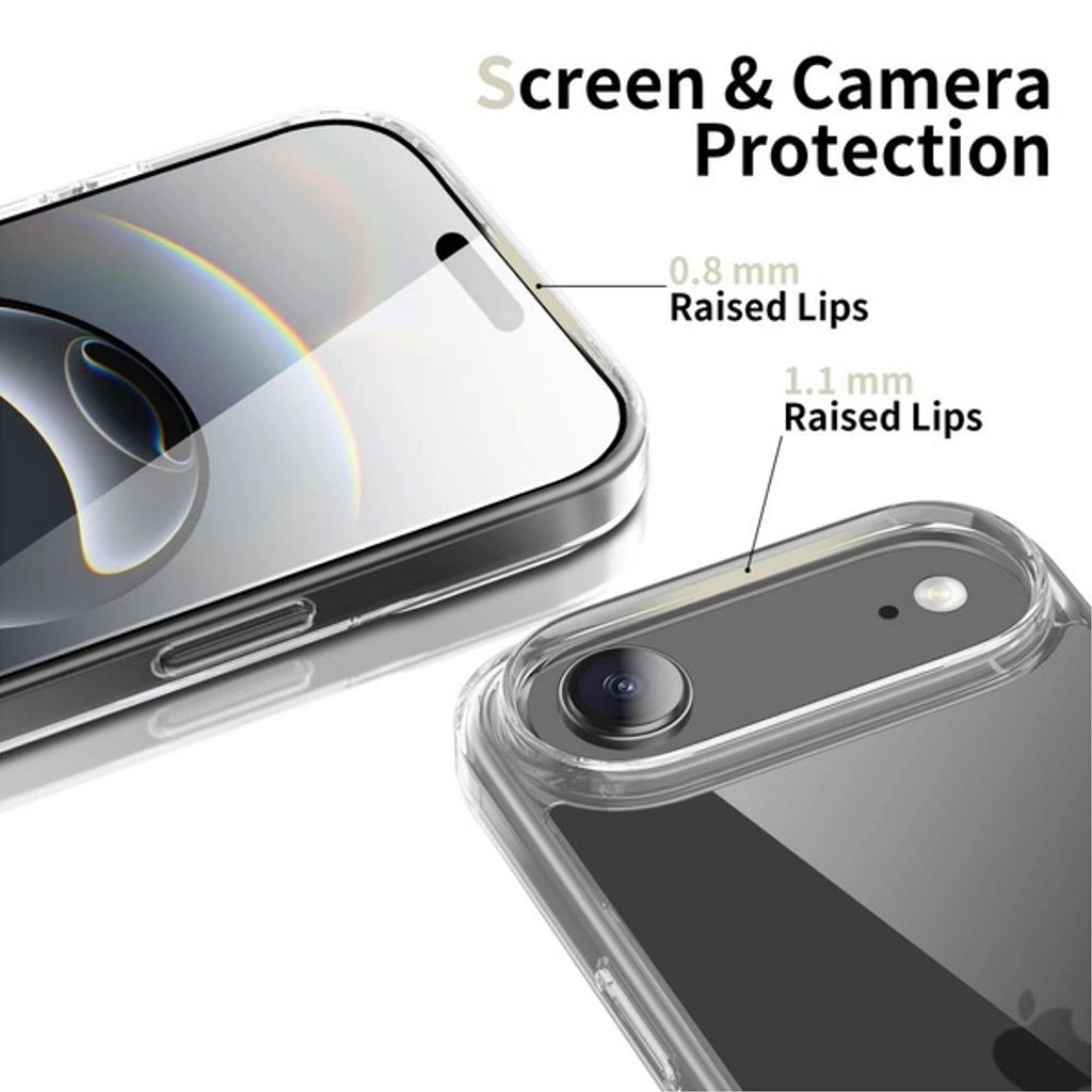 Tech-Protect FlexAir Hybrid Deksel till iPhone Air - Gjennomsiktig