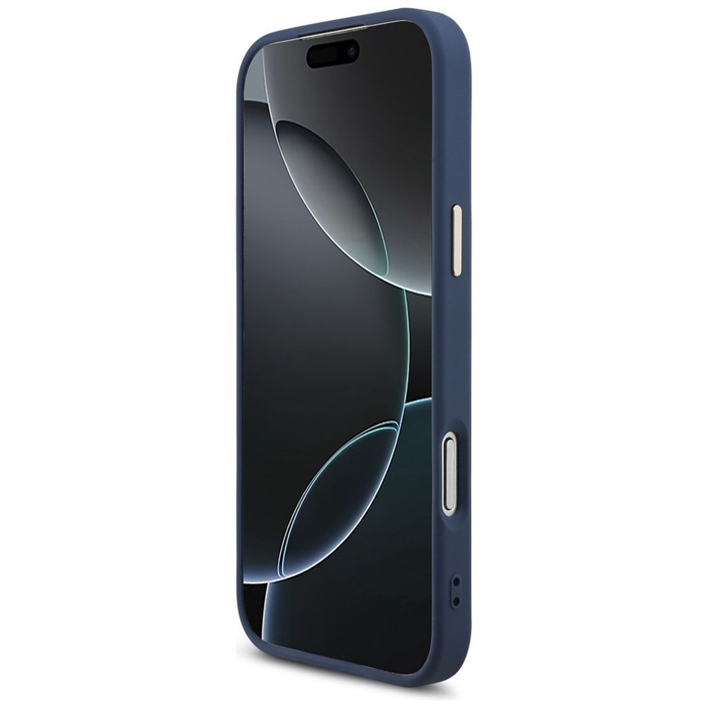 Guess 4G Classic Logo -kuori iPhone 18 Pro/17 Pro:lle - Sininen/Kulta