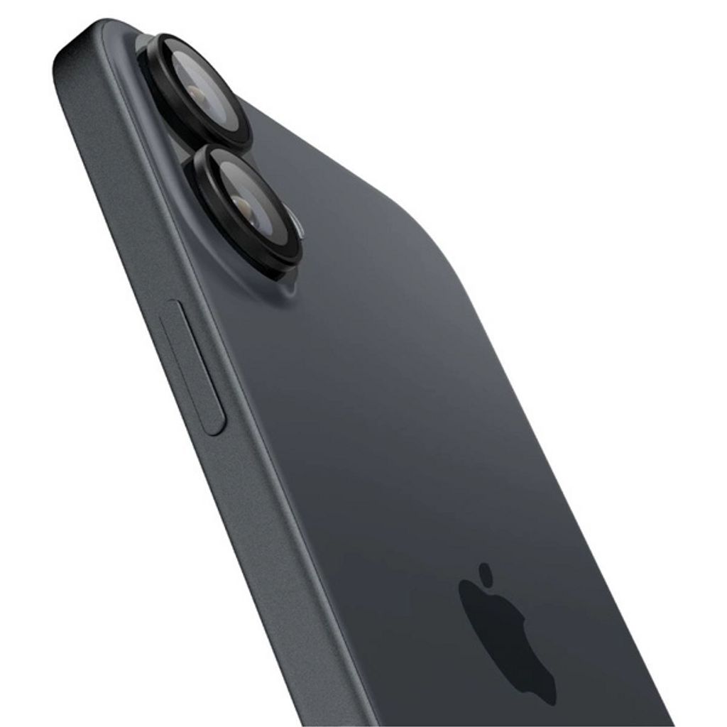 Spigen iPhone 17 / 16 Plus Glas.tR EZ Fit Optik Pro Linsebeskytter, 2 stk - Svart