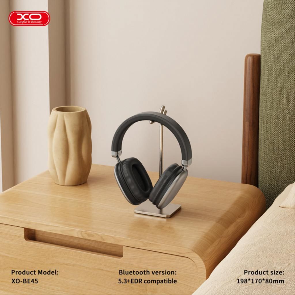 XO DESIGN BE45 Over-ear Bluetooth-hodetelefoner – svart