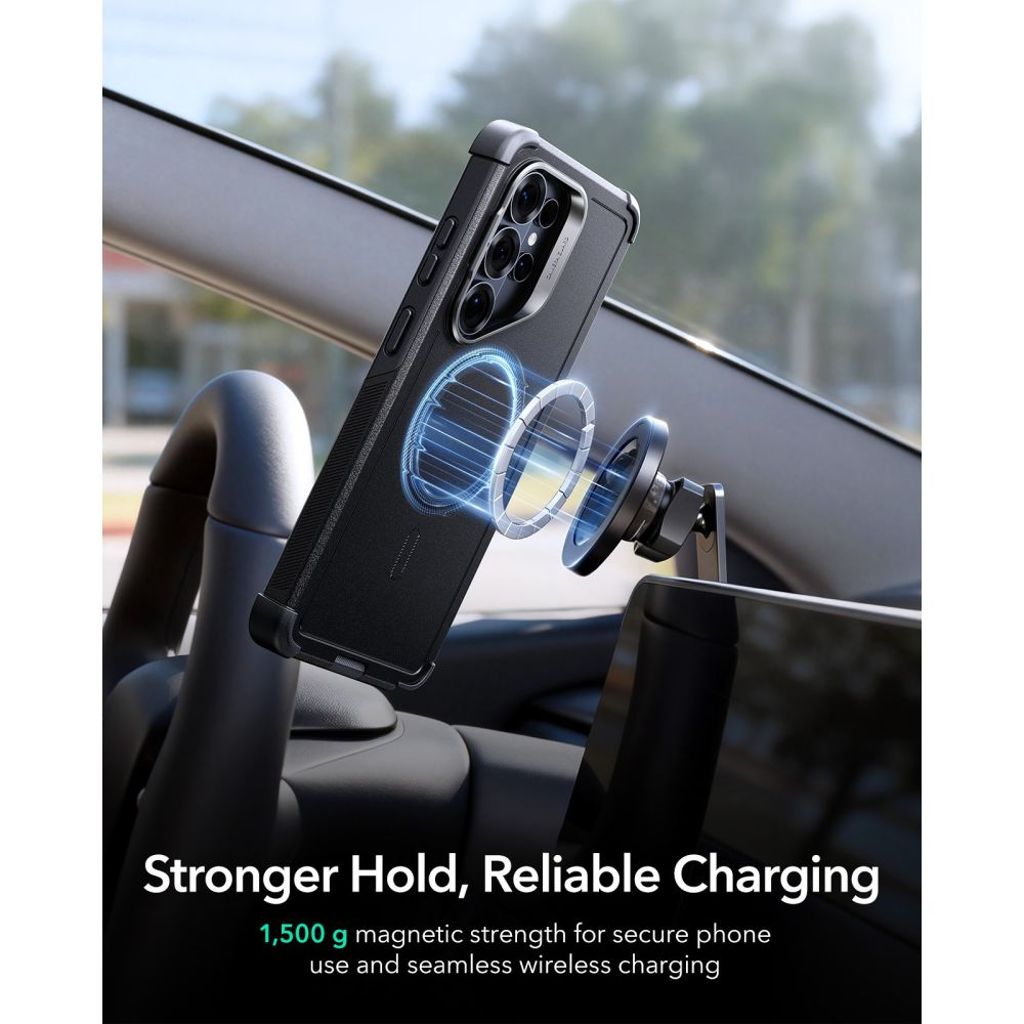 ESR Cyber Tough Kickstand MagSafe Skal till Samsung Galaxy S26 Ultra - Svart