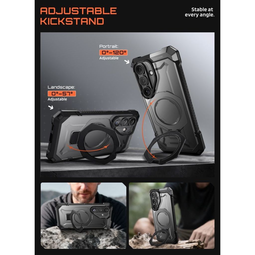 Supcase UB Grip MagSafe Cover til Samsung Galaxy S26 - Sort