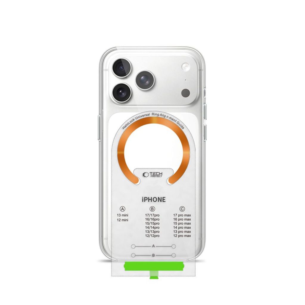 Tech-Protect MMP-210 MagSafe 2-pack magnetring – orange / svart