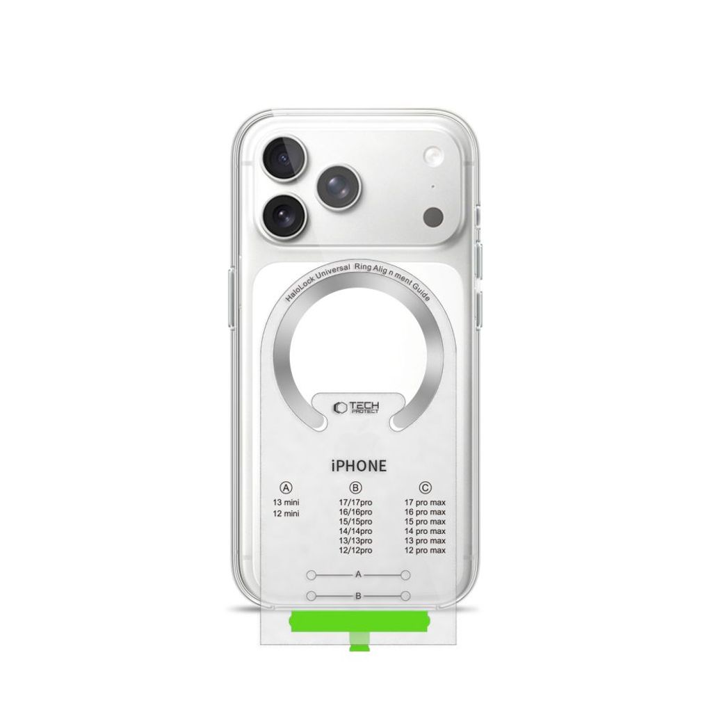 Tech-Protect MMP-210 MagSafe 2-pack magnetisk ring – silver / mörkblå