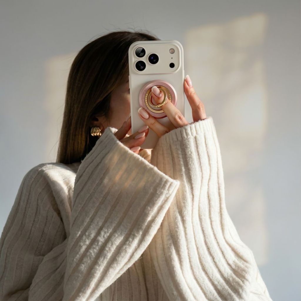 Tech-Protect MMR700 Lamano MagSafe-ringhållare till mobiltelefon – Roséguld