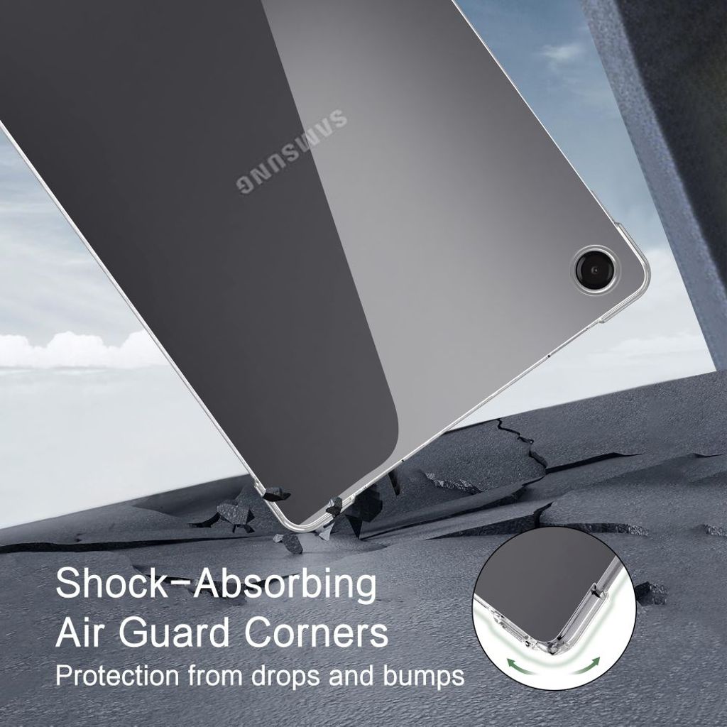 Tech-Protect FlexAir Skal till Samsung Galaxy Tab A9 Plus/A11 Plus - Transparent