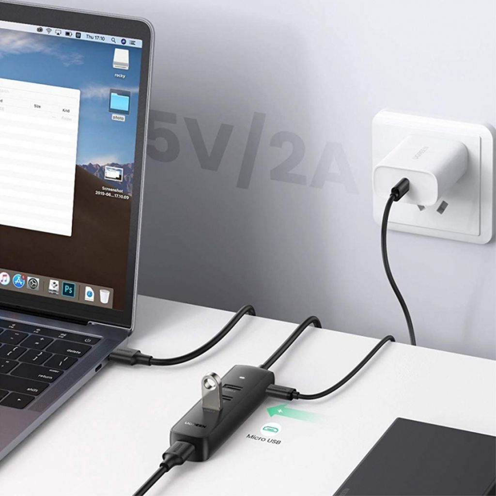UGREEN CM416 USB-keskitin - 4 x USB-A 3.0 (0,25 m)