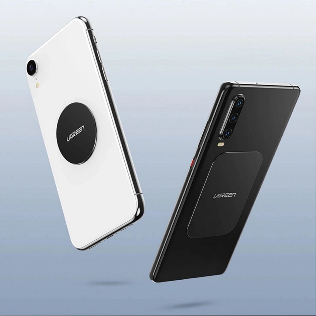 UGREEN LP123 Universal Metalplader til Smartphone, 2-pak – Sort