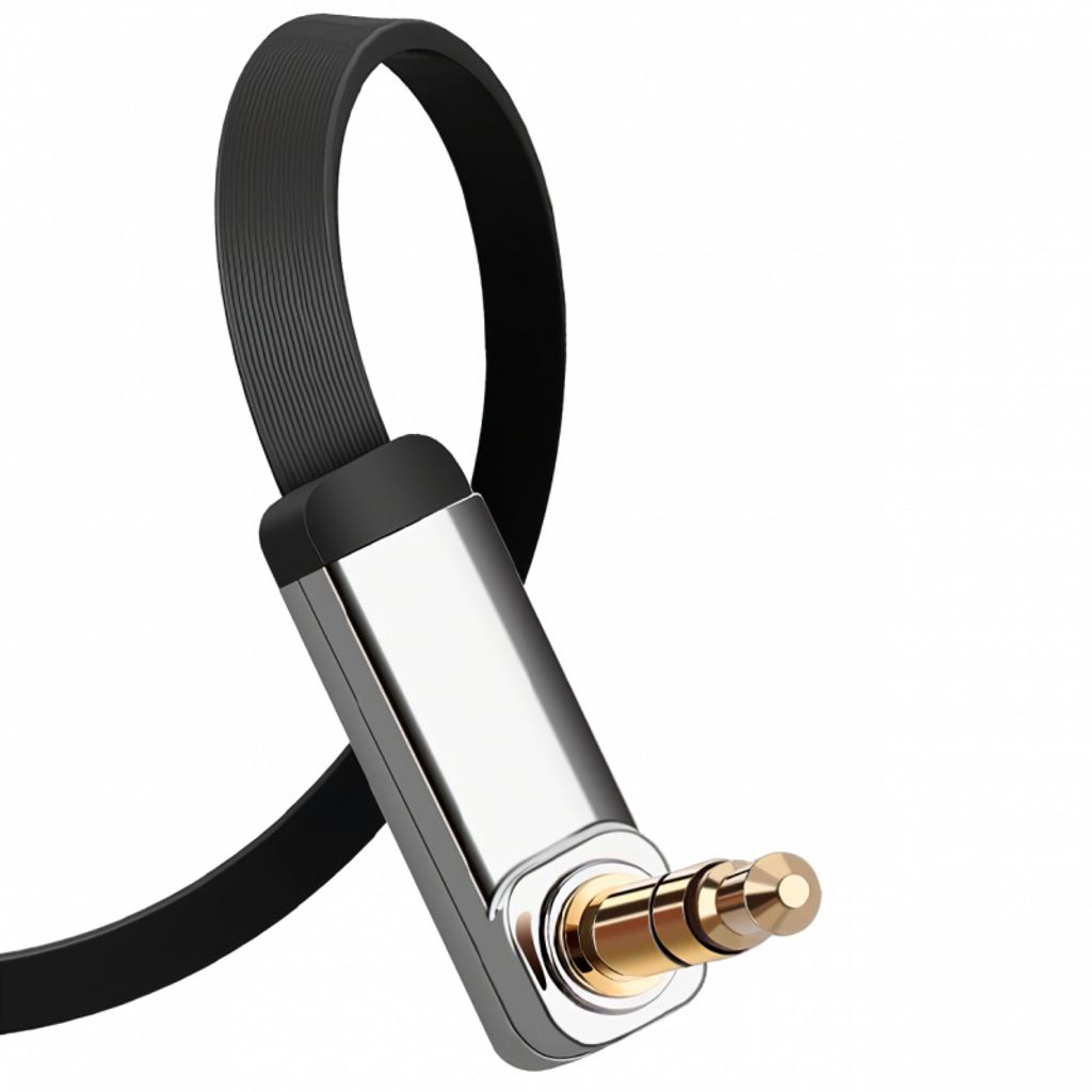 UGREEN AV112 3,5 mm lydkabel vinklet, 1 m – sort