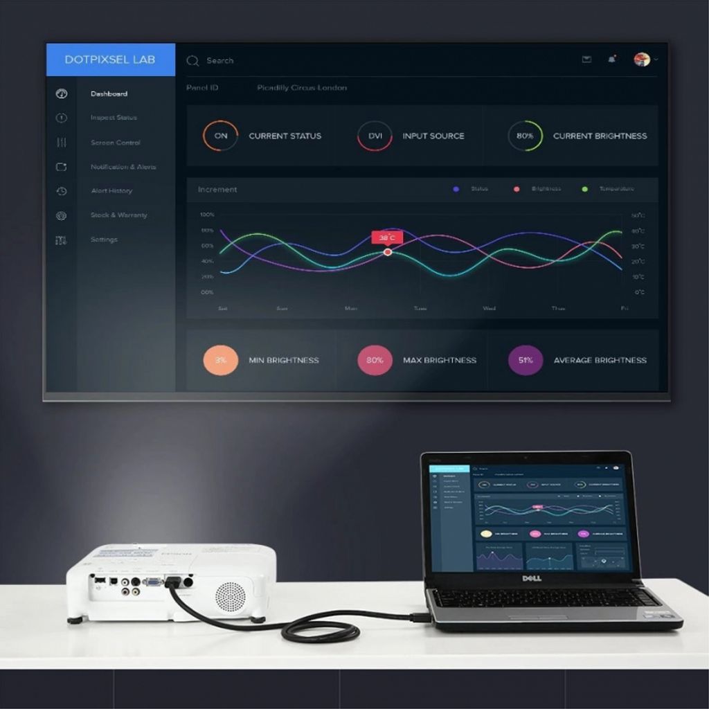 UGREEN HD104 HDMI-kabel 4K, 0,5 m - sort