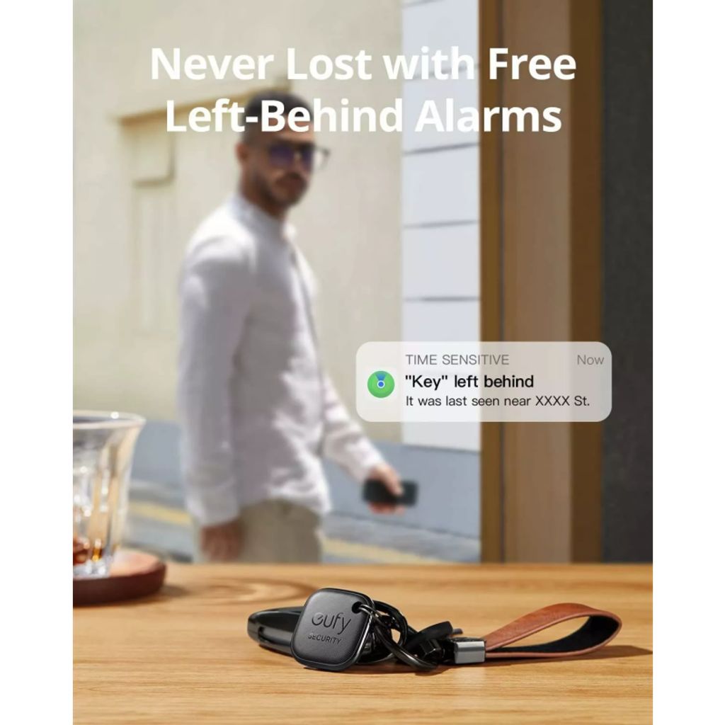 Eufy Security SmartTrack Link Bluetooth-tracker voor iOS, 2 stuks – Zwart