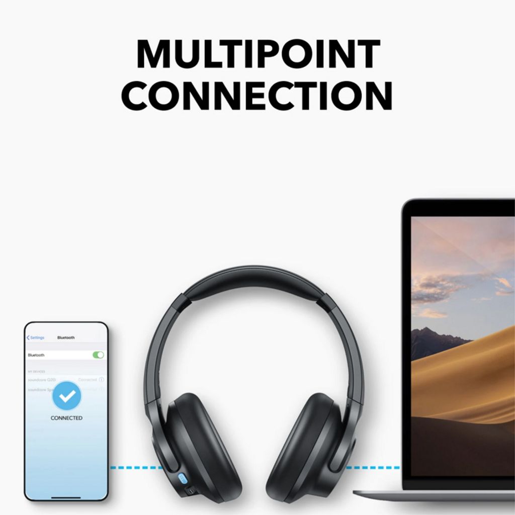 Anker Soundcore Q11i trådløse hovedtelefoner – grå
