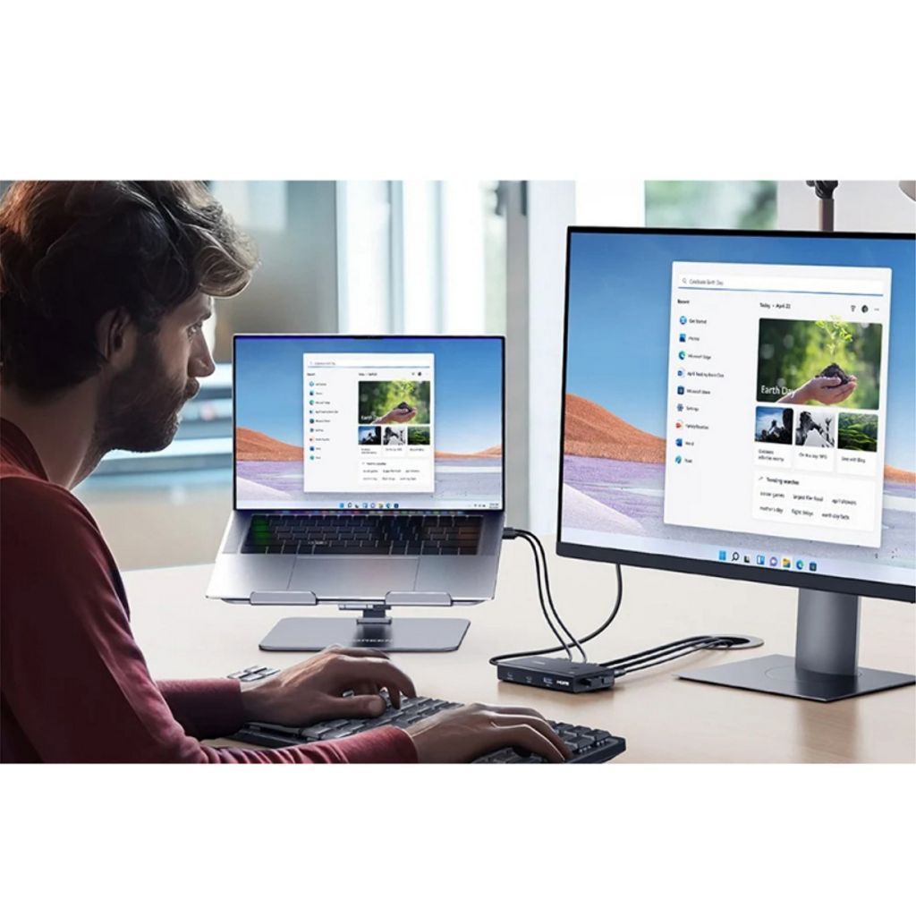 UGREEN AK502 HDMI-switch med 3x USB-C - Sort