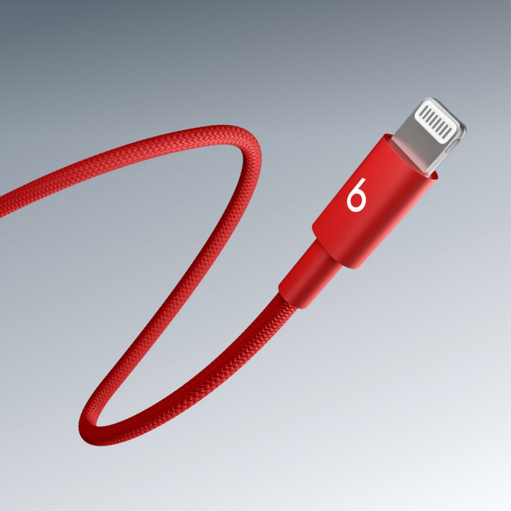 Apple Beats USB-C til Lightning ladekabel, 1.5 m – rød