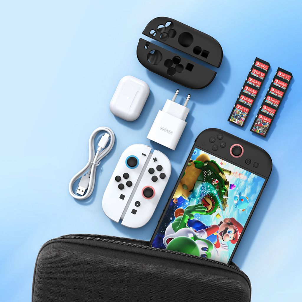Dux Ducis Nintendo Switch 2-fodral med handtag och spelfack - svart
