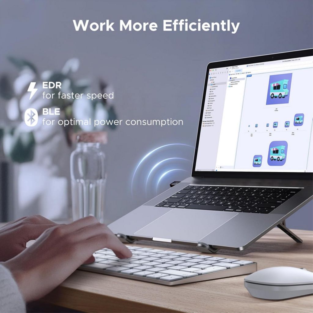 Ugreen CM748 Bluetooth-adapter - Sort