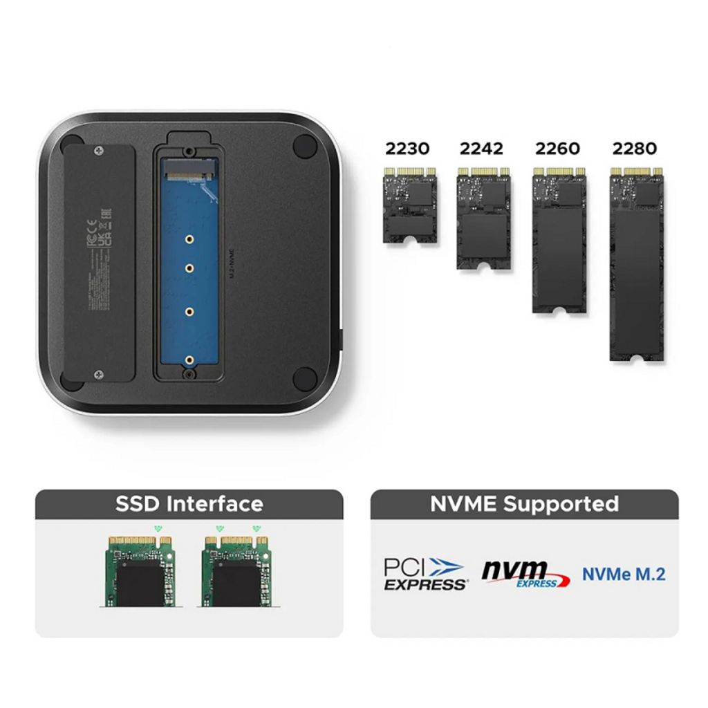 Ugreen CM841 USB-C-hub for Mac Mini M4 – svart