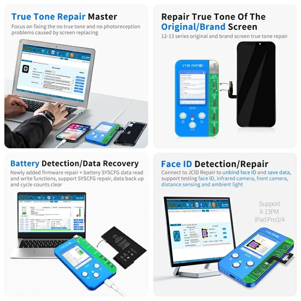 JCID V1SE Programmer For True Tone Battery Face ID Camera Repair