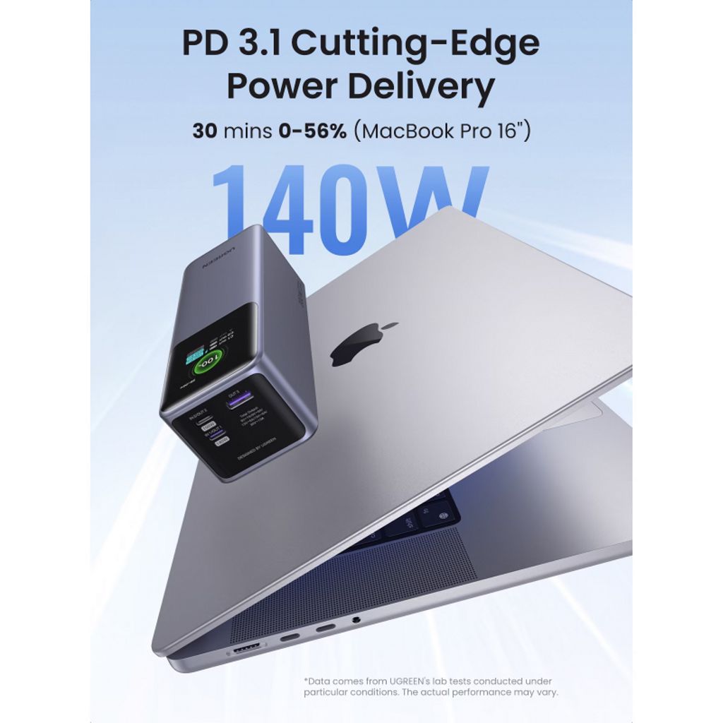 UGREEN PB722 Powerbank 25.000 mAh – 200W hurtigopladning