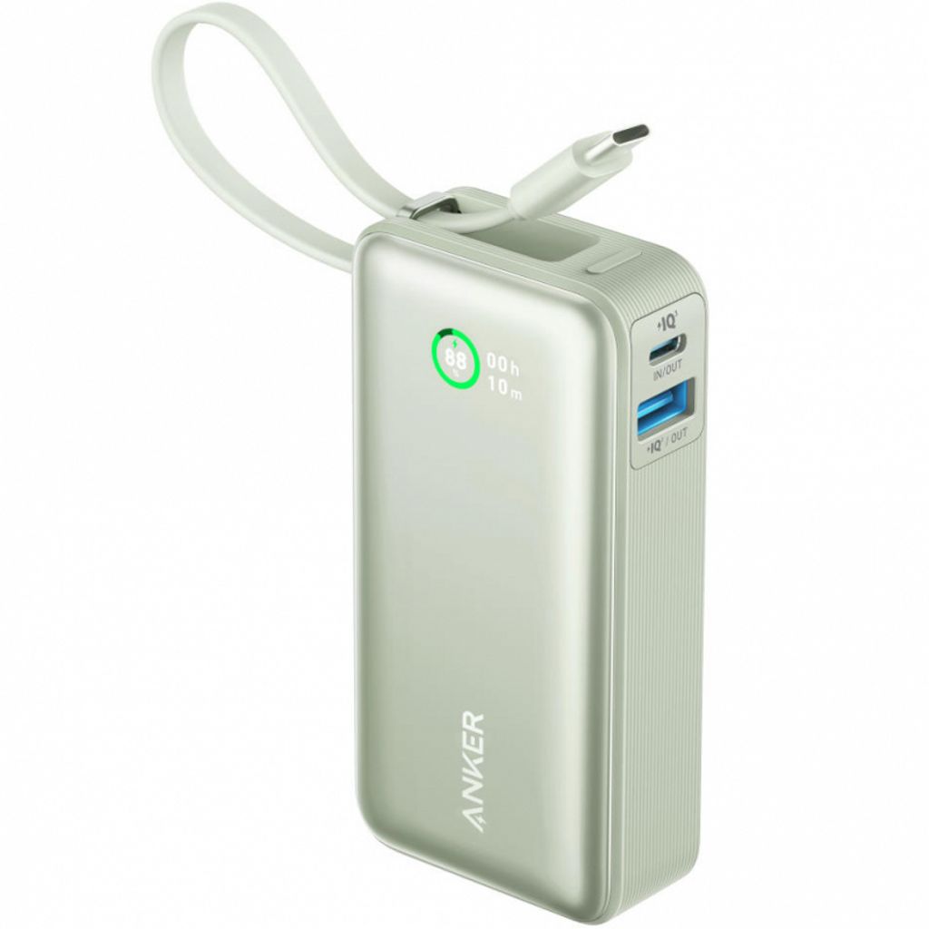 Anker Nano 10000 mAh Magnetisk Powerbank 30W – Grøn