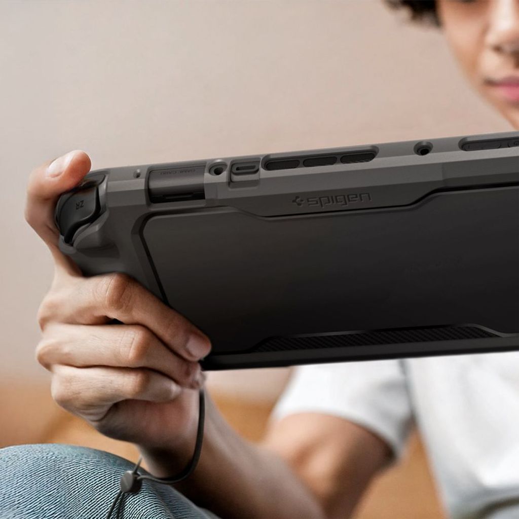 Spigen Rugged Armor-cover til Nintendo Switch 2 - Matsort