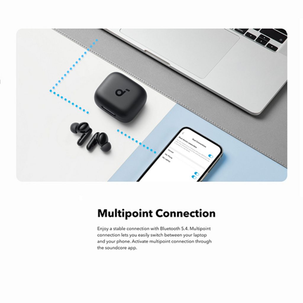 Anker Soundcore P30i trådløse in-ear hovedtelefoner med ANC - sort