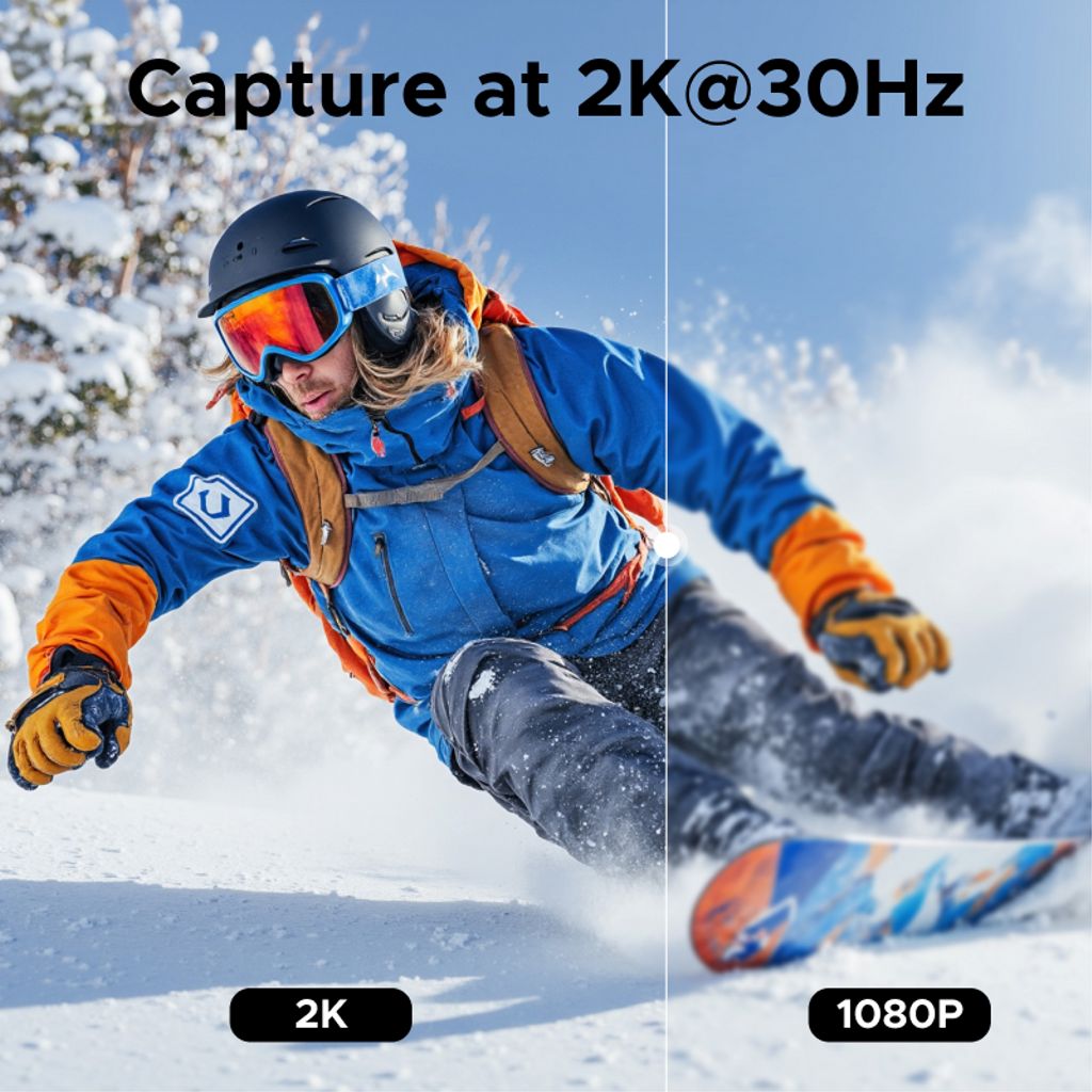 UGREEN HD HDMI till USB-A/USB-C videoinspelningskort / adapter – grå