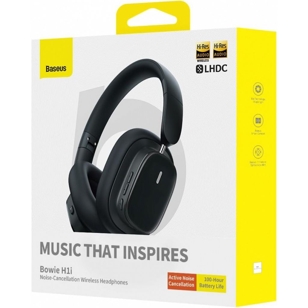 Baseus Bluetooth Hovedtelefoner Over-Ear Bowie H1i - Sort