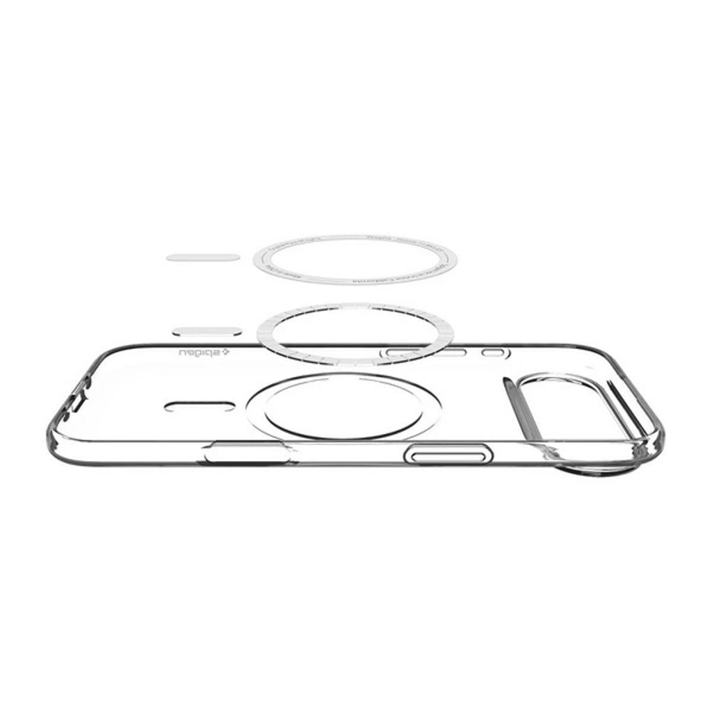 Spigen Liquid Crystal MagSafe Cover till iPhone Air - Gennemsigtig/Hvid