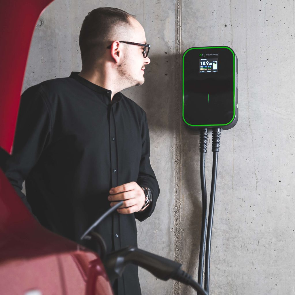 Green Cell GC-EV PowerBox 22 kW Wallbox med Typ-2-kabel
