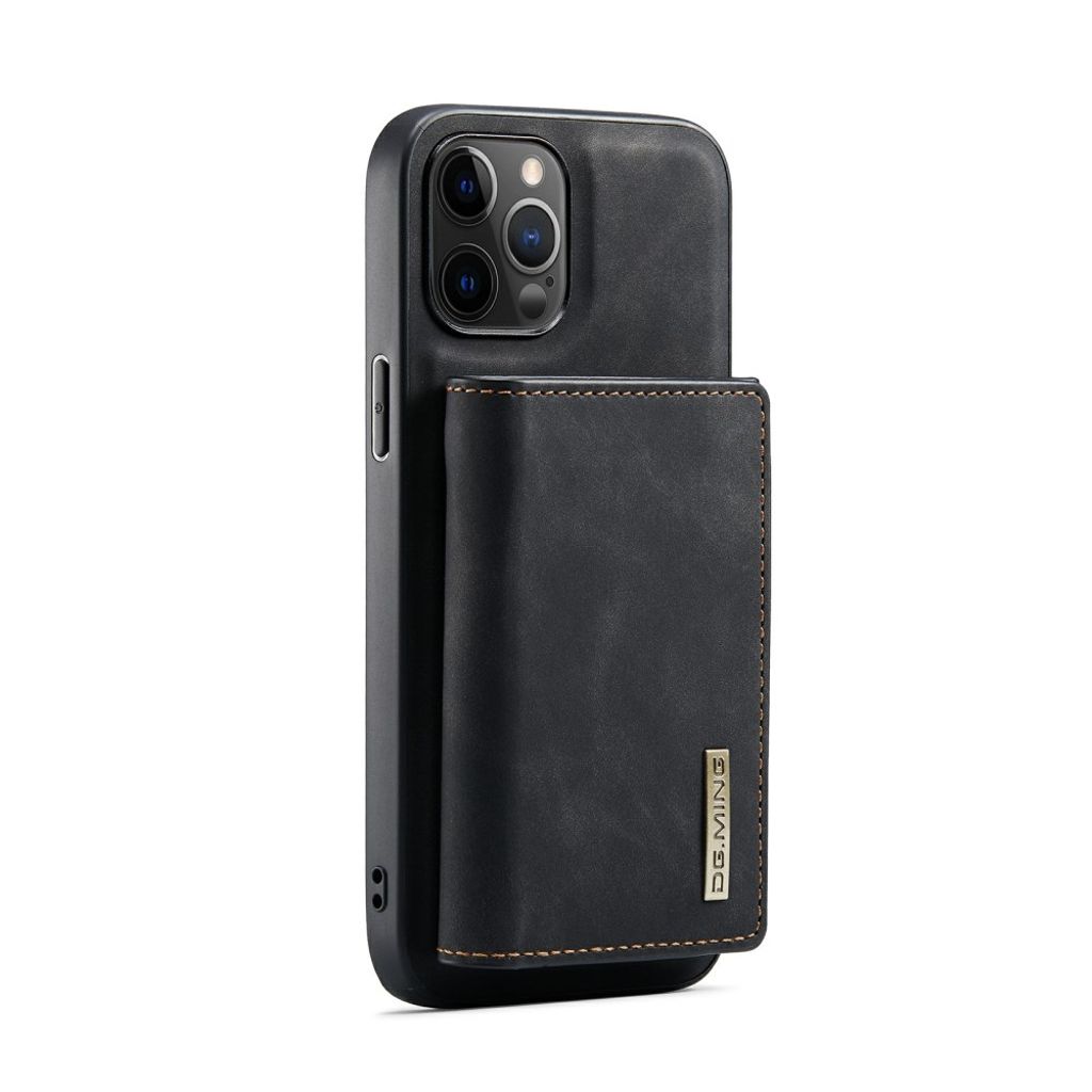 DG.MING iPhone 13 mini Wallet Case with Kickstand – Black