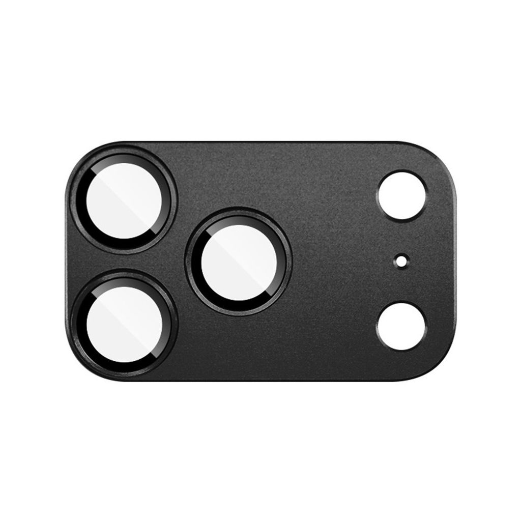 IMAK iPhone 18 Pro Max Linssinsuoja Karkaistusta Lasista ja Metallista - Harmaa