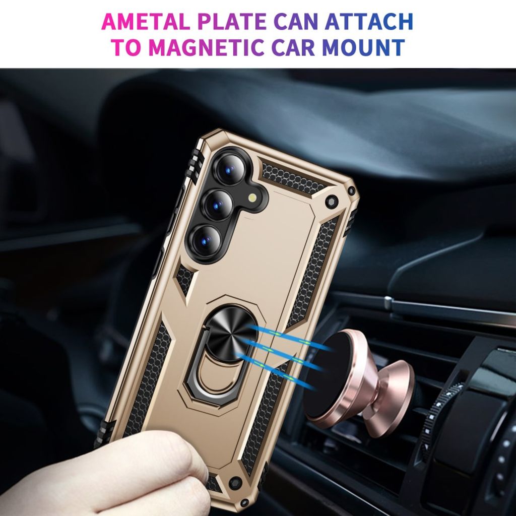 Samsung Galaxy S25 FE Case with Stand - Gold