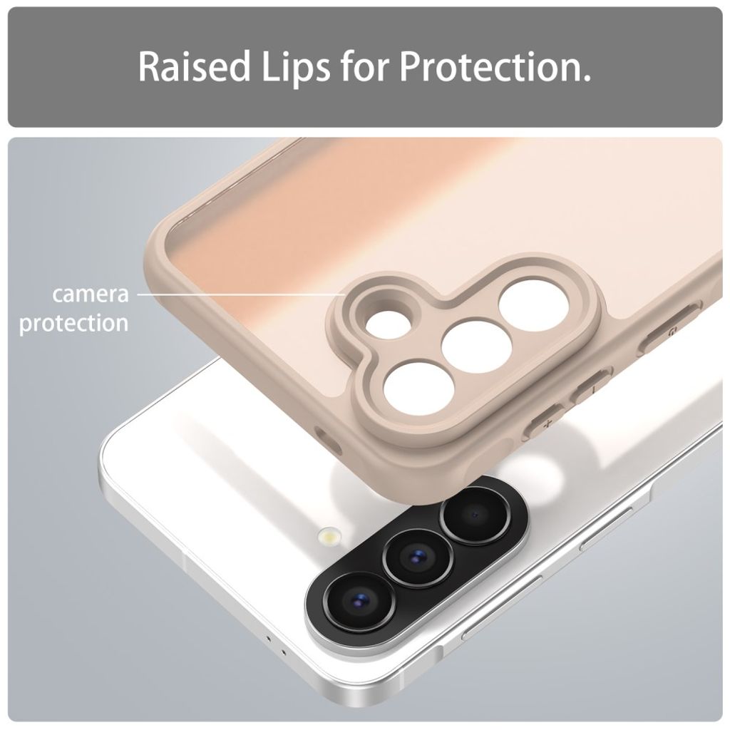 Samsung Galaxy A57 5G Skal Frostad Transparent - Orange