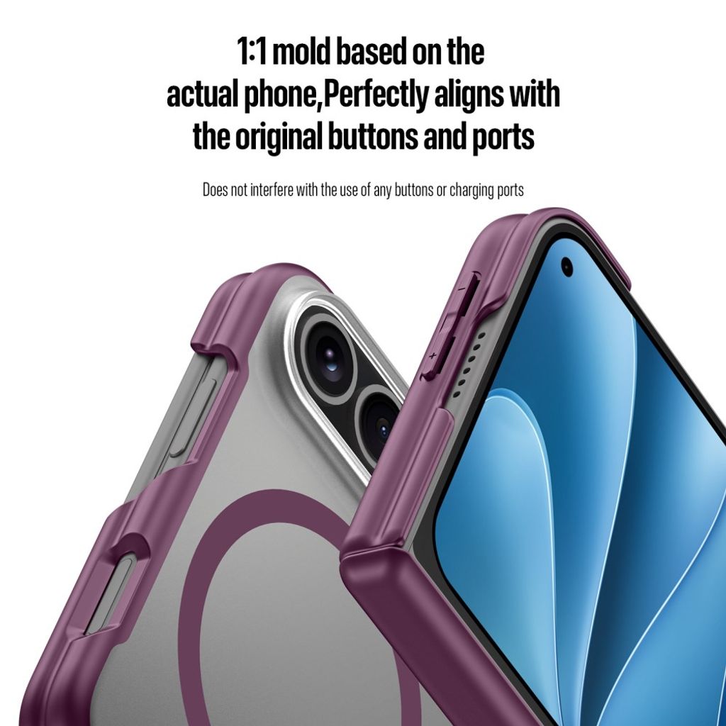 DUX DUCIS iPhone Fold MagSafe-etui – mørkelilla
