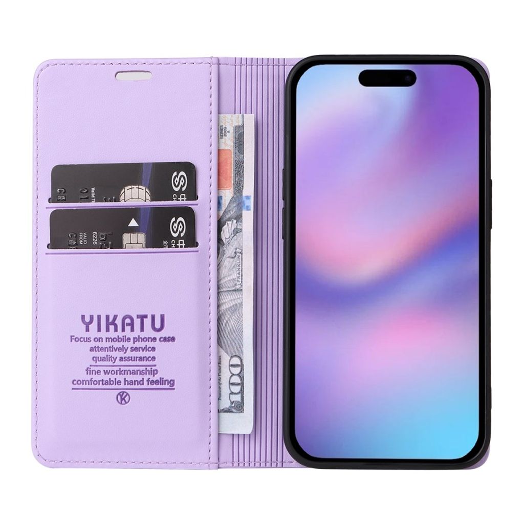 YIKATU iPhone 17 Wallet cover - Purple