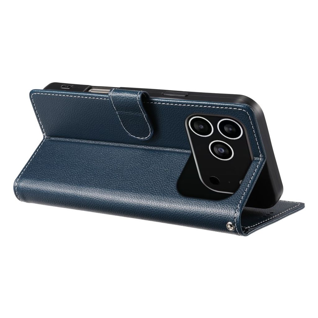 iPhone 18 Pro/17 Pro Lommeboketui - Mørkblå